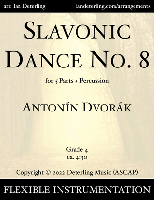 Book cover for Slavonic Dance No. 8 (arr. for flexible instrumentation)