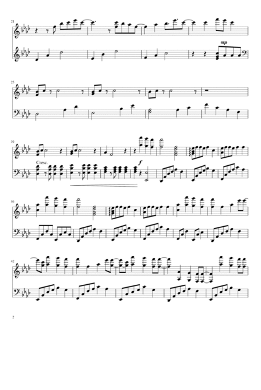 I Need U I Need U Piano Solo scores gallery preview page 2
