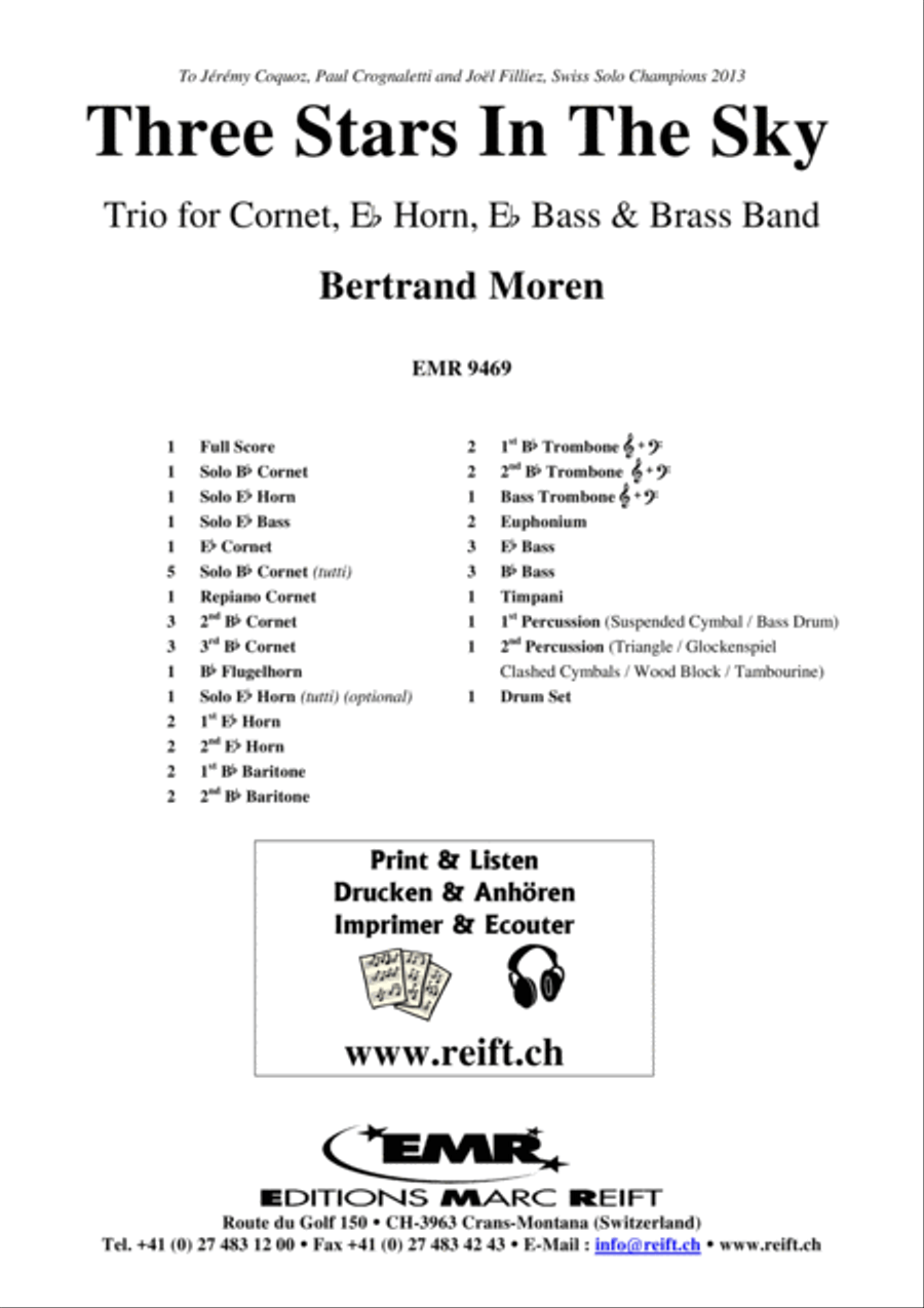 Three Stars In The Sky Brass Trio scores gallery preview page 2