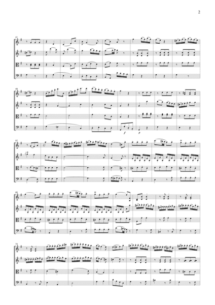 Mozart Rondeau from Posthorn Serenade, for string quartet, CM021 image number null