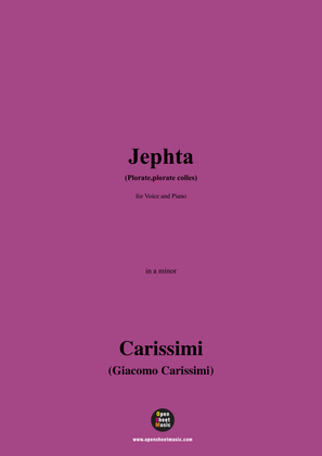 Carissimi-Jephta(Plorate,plorate colles),in a minor