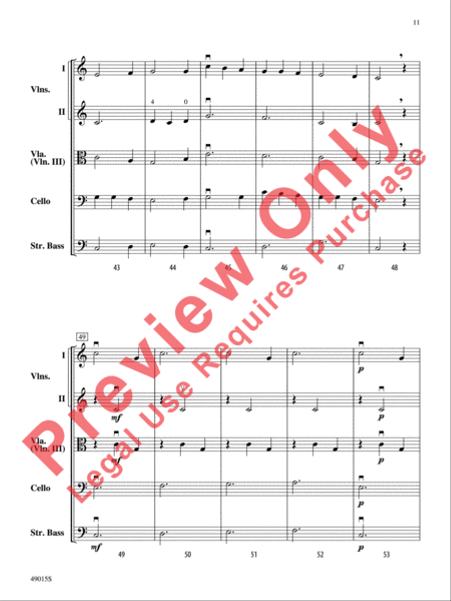 Petite Suite Française String Orchestra scores gallery preview page 12