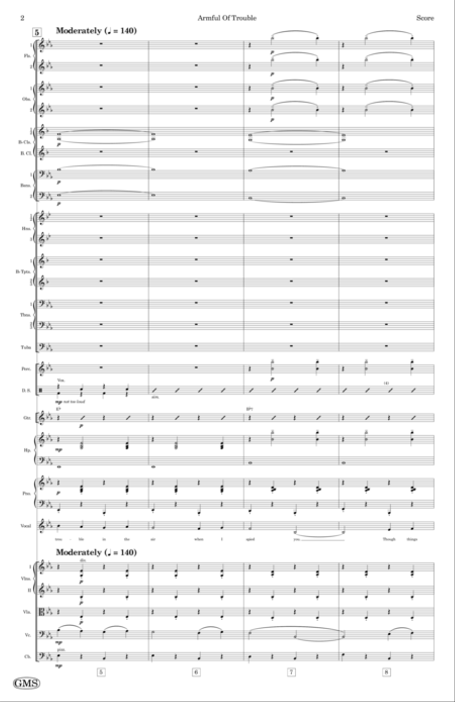 Armful Of Trouble Full Orchestra scores gallery preview page 2