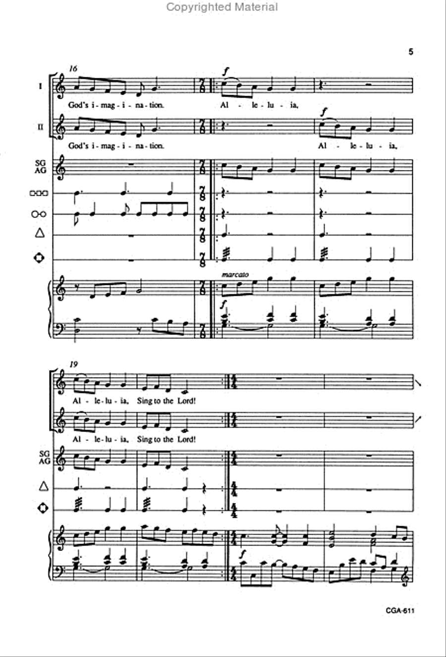 Carol of Creation Carol of Creation Unison Choir scores gallery preview page 5