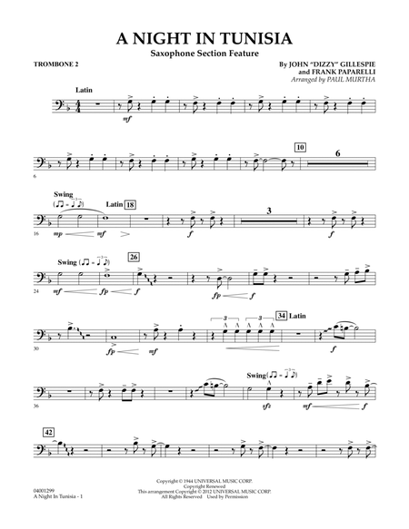 A Night In Tunisia (Saxophone Section Feature) - Trombone 2