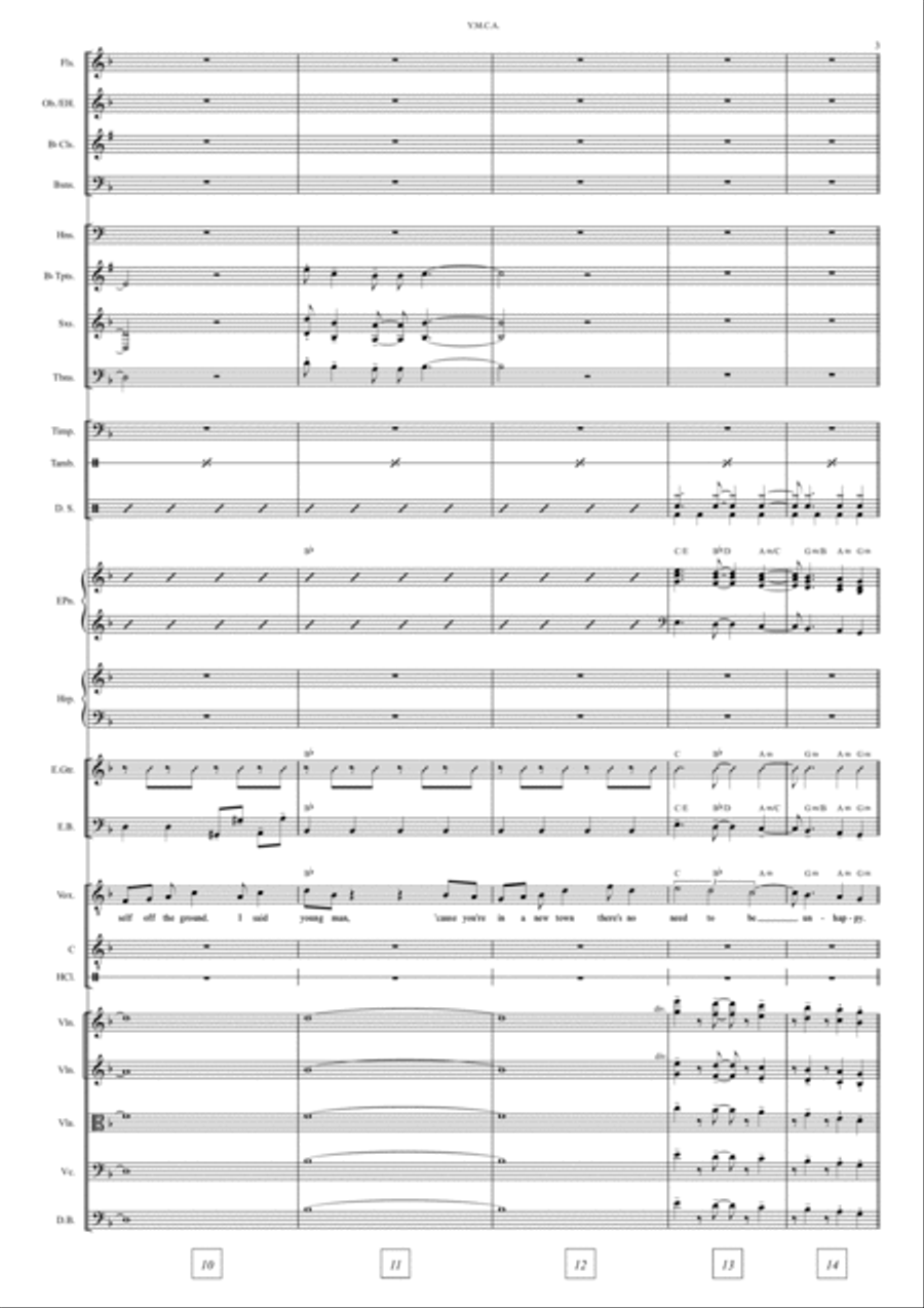 Y.m.c.a. Full Orchestra scores gallery preview page 6