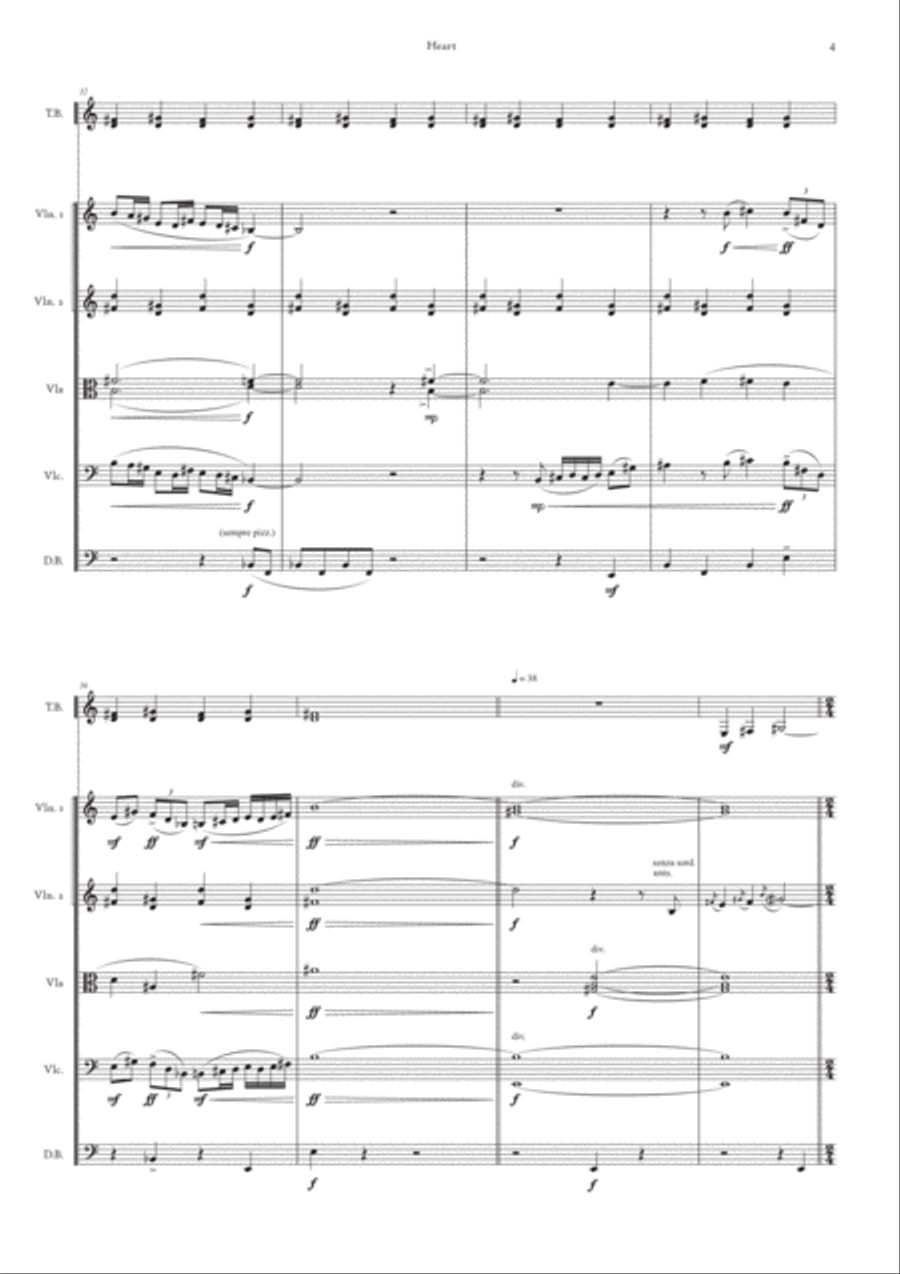 Heart Op.27 No.5 String Orchestra scores gallery preview page 5