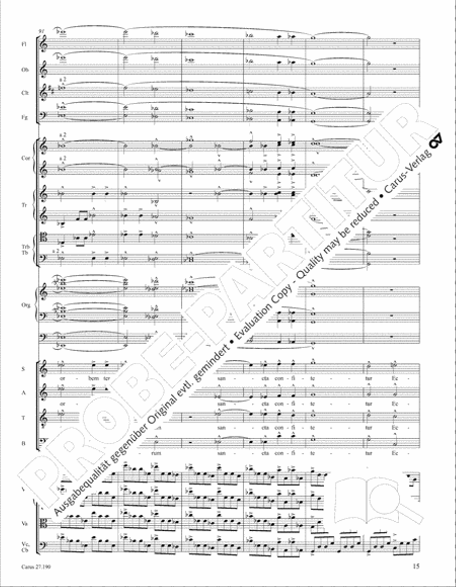 Te Deum 4-Part scores gallery preview page 22