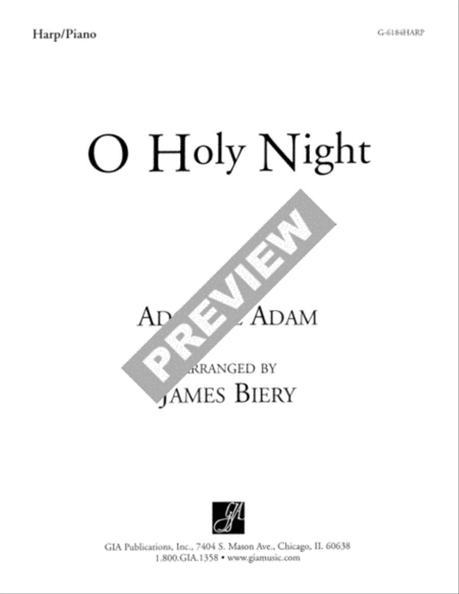 O Holy Night - Harp edition Flute scores gallery preview page 2