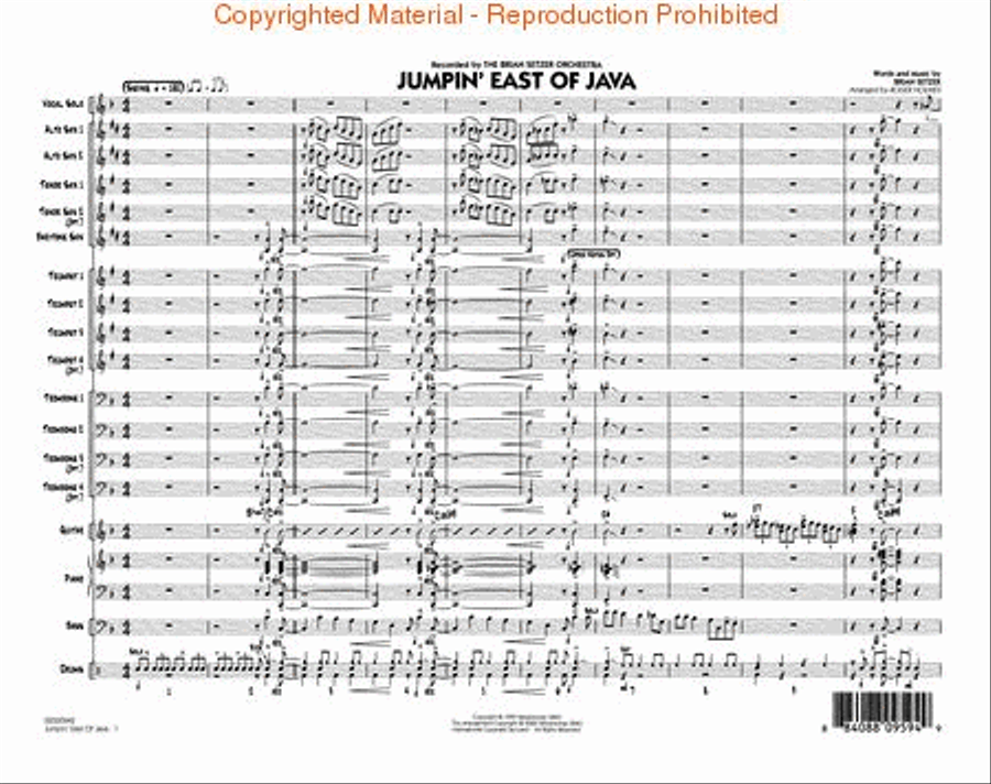 Jumpin' East of Java (Key: F) Jazz Ensemble scores gallery preview page 2