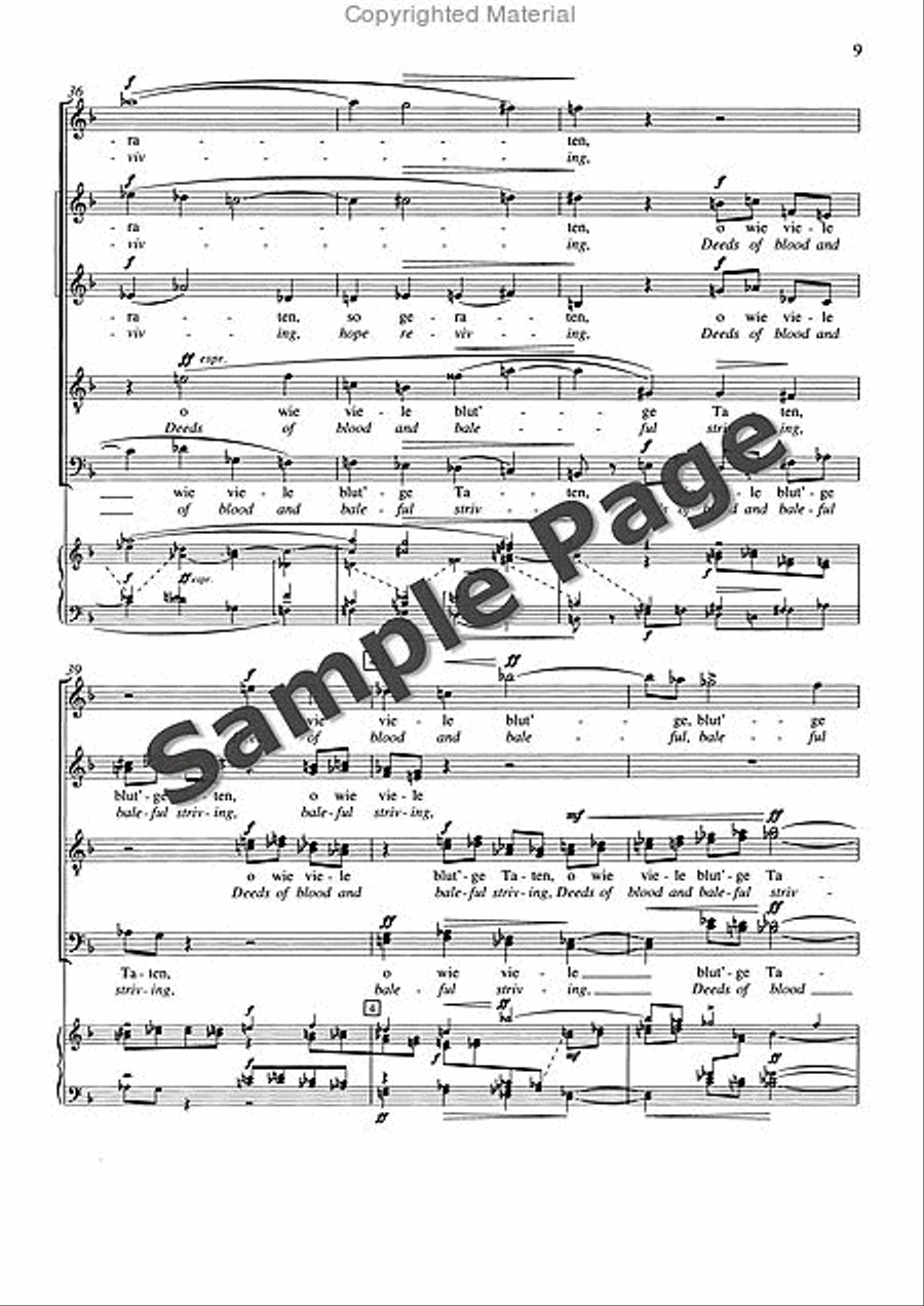 Friede auf Erden, Op. 13 Divisi scores gallery preview page 10