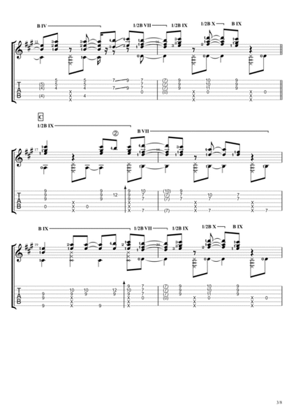 Nove Line (Solo Guitar Tablature) image number null