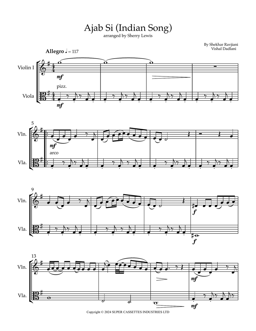 Ajab Si Ajab Si String Duet scores gallery preview page 4