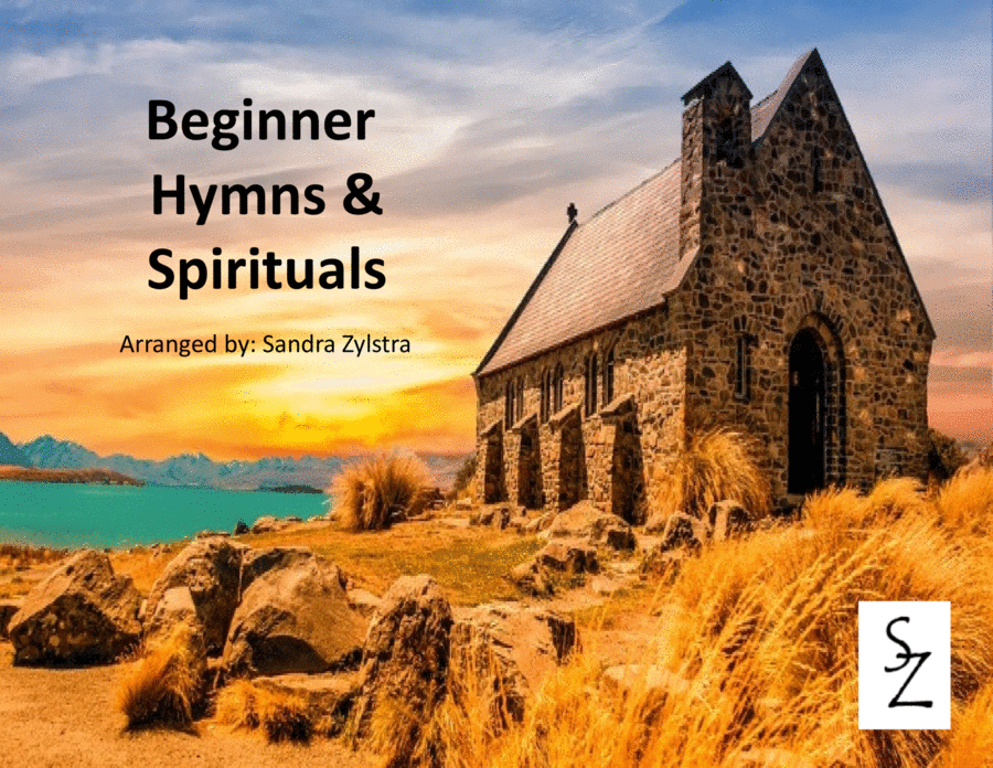 Beginner Hymns & Spirituals (prestaff piano) Easy Piano scores gallery preview page 1