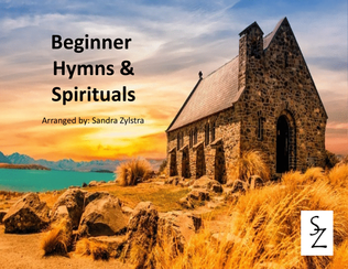 Book cover for Beginner Hymns & Spirituals (prestaff piano)