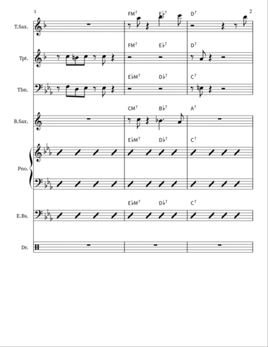 Geaux Time Geaux Time Jazz Ensemble scores gallery preview page 2