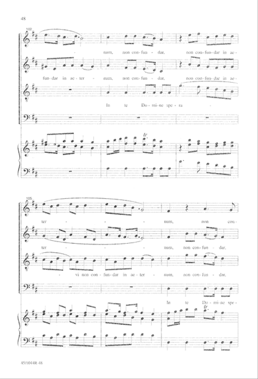 Te Deum Choral Score Te Deum Choral Score 4-Part scores gallery preview page 50