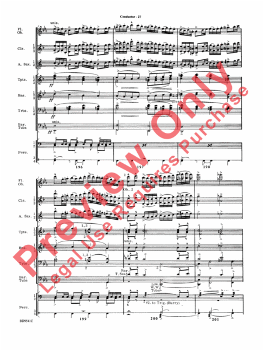 Alvamar Overture Concert Band scores gallery preview page 29