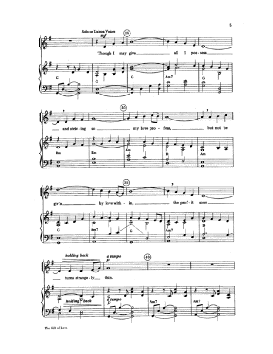 The Gift of Love Women's Choir scores gallery preview page 5