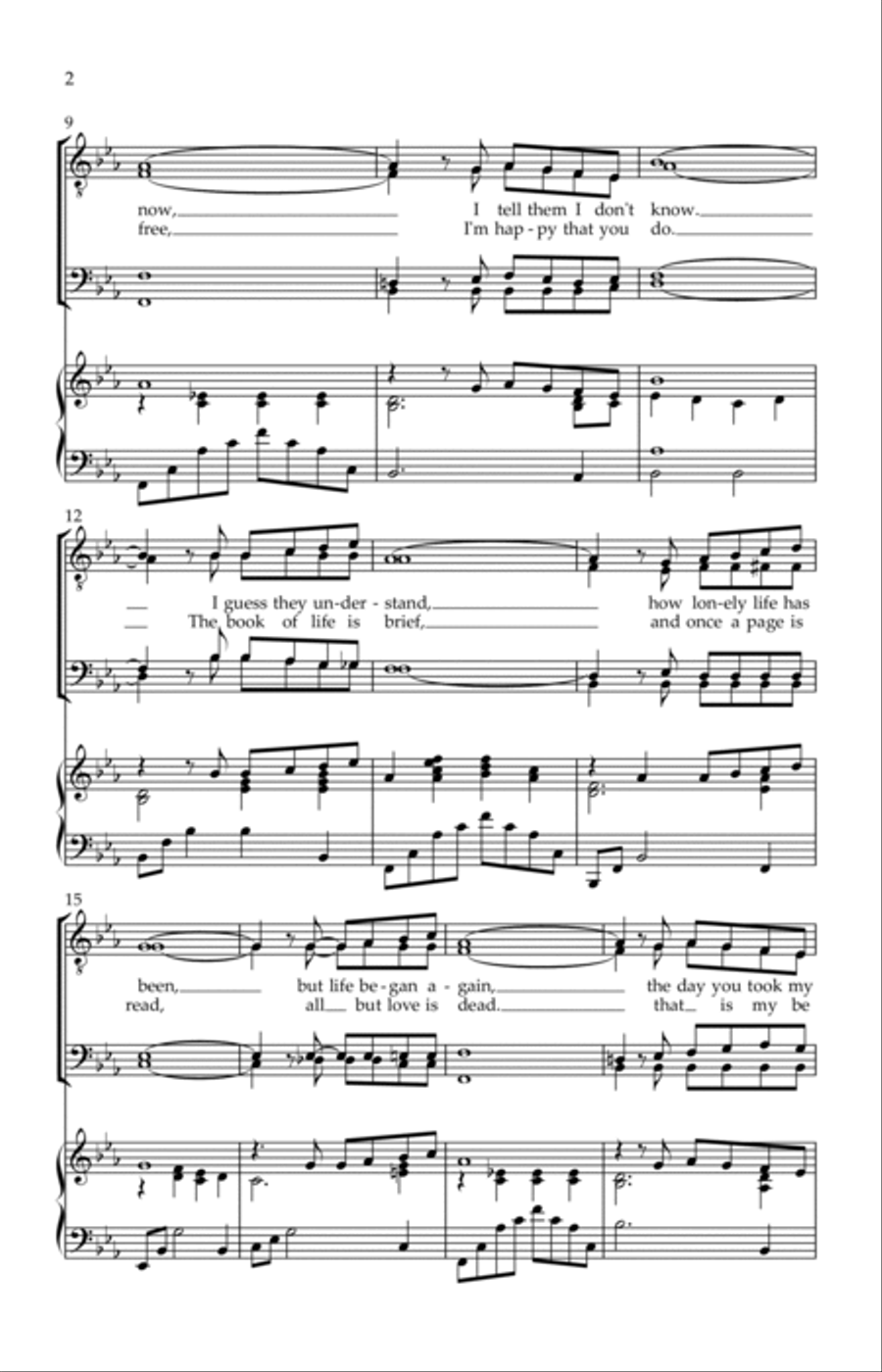 And I Love You So And I Love You So TTBB scores gallery preview page 2