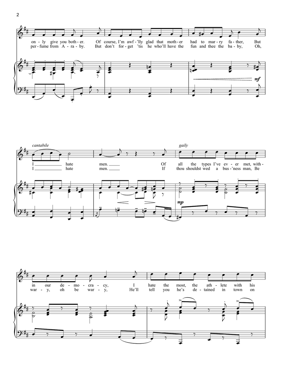 I Hate Men (from Kiss Me Kate) (arr. Richard Walters) Soprano Voice scores gallery preview page 2