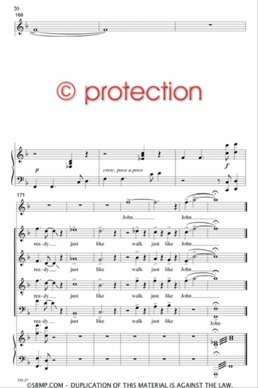 Walk in Jerusalem - SATB Octavo 4-Part scores gallery preview page 20