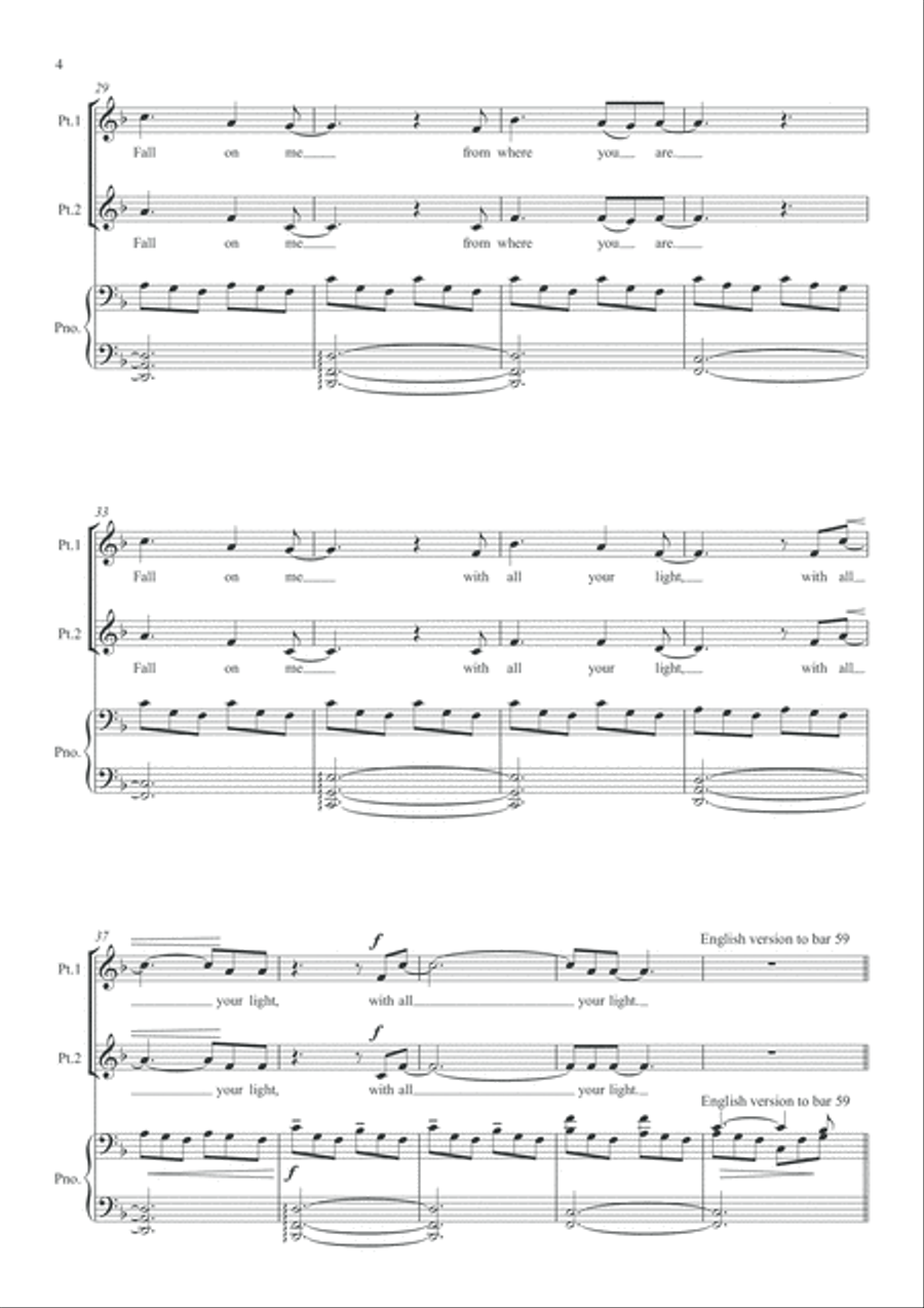 Fall On Me 2-Part scores gallery preview page 4