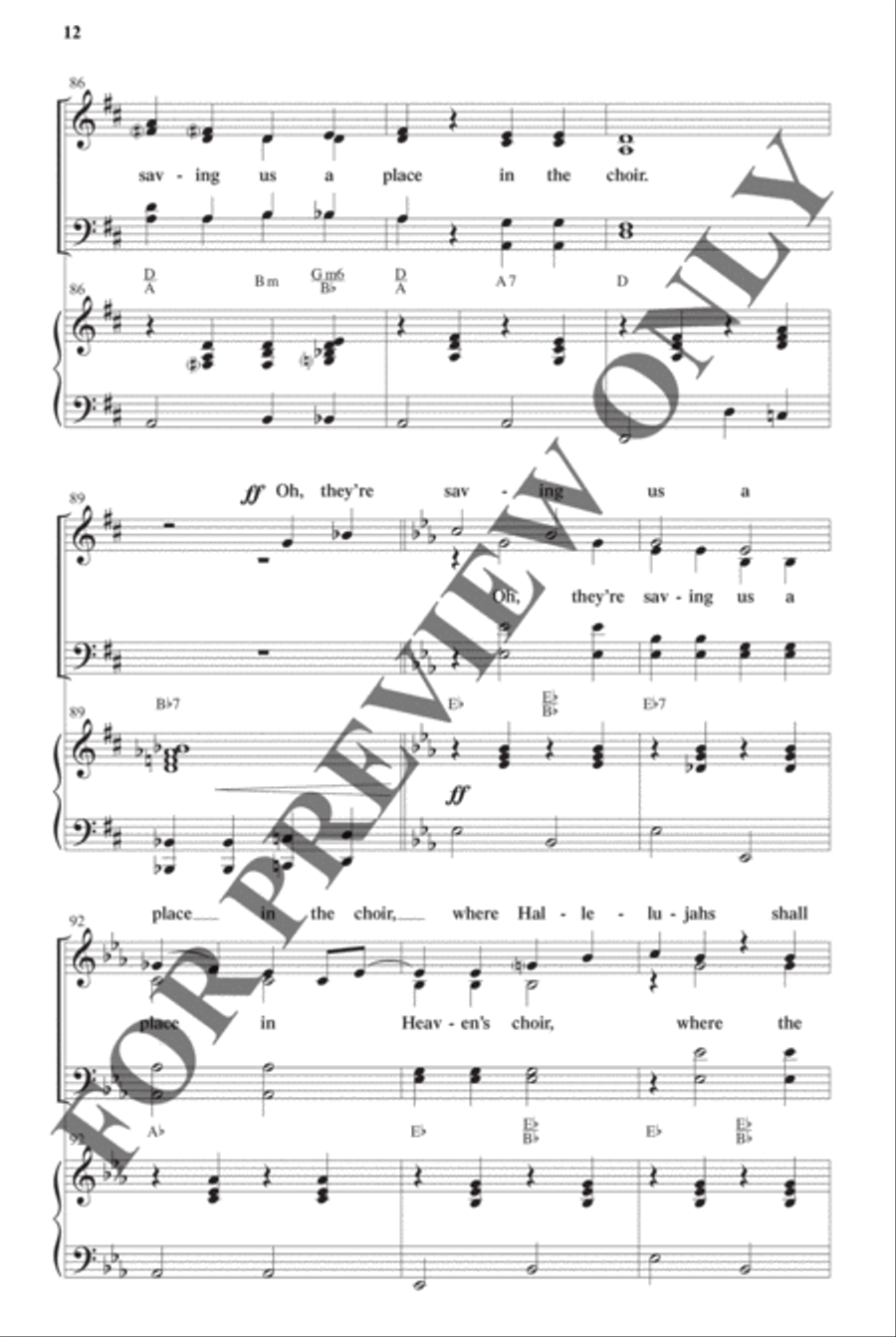 Southern Gospel Songs, Volume 2 - Choral Book Choir scores gallery preview page 13