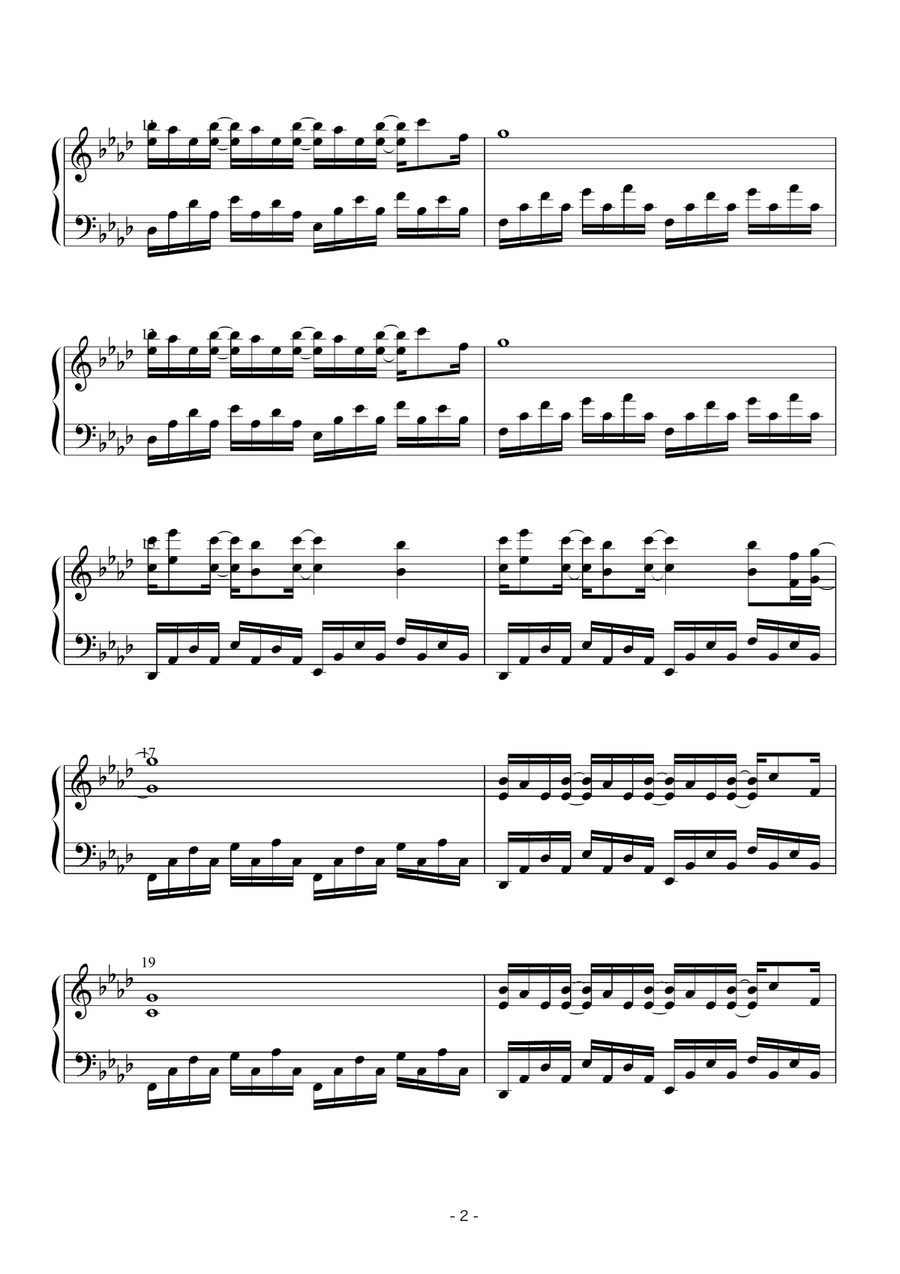Rainy Reverie Piano Solo scores gallery preview page 3