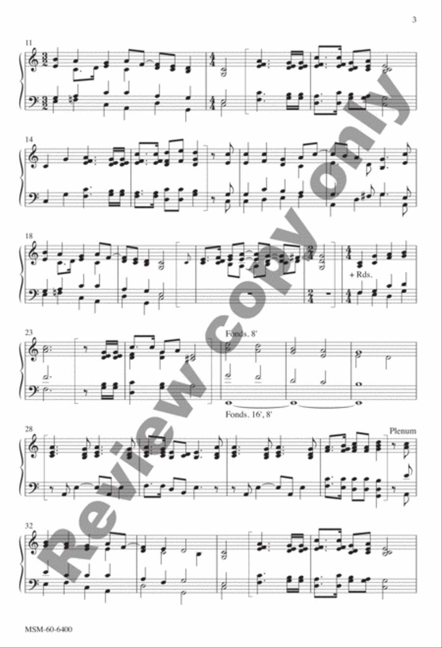 A Mighty Fortress is Our God (Rhythmic) 4-Part scores gallery preview page 3