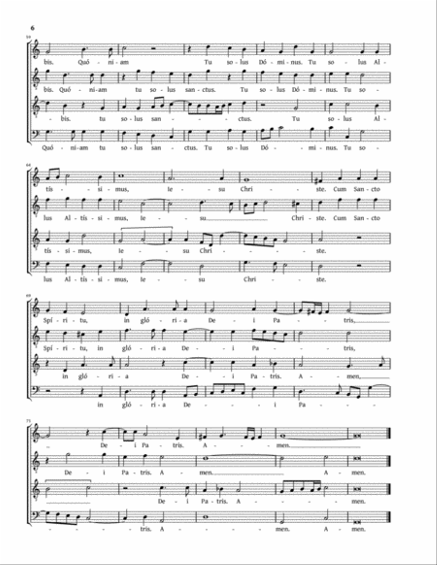 Missa Iste confessor a 4 (Belli) Divisi scores gallery preview page 6