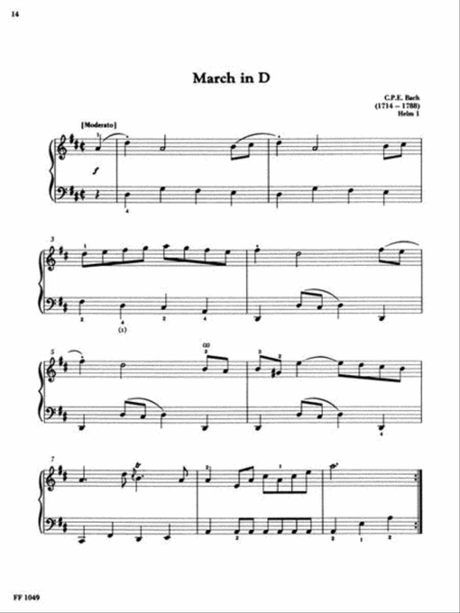 Selections from the Notebook for Anna Magdalena Bach Piano Method scores gallery preview page 5
