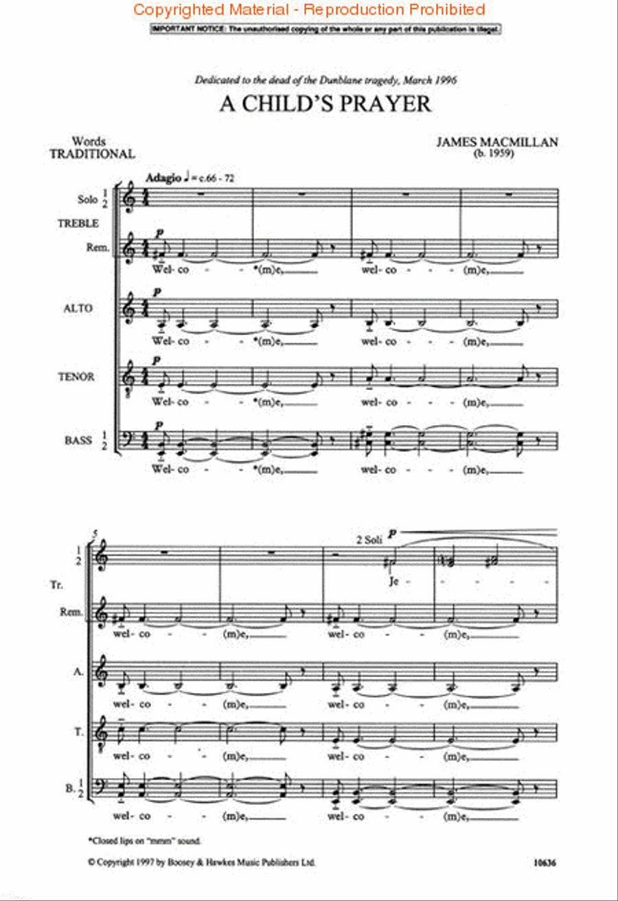 A Child's Prayer A Child's Prayer Divisi scores gallery preview page 2