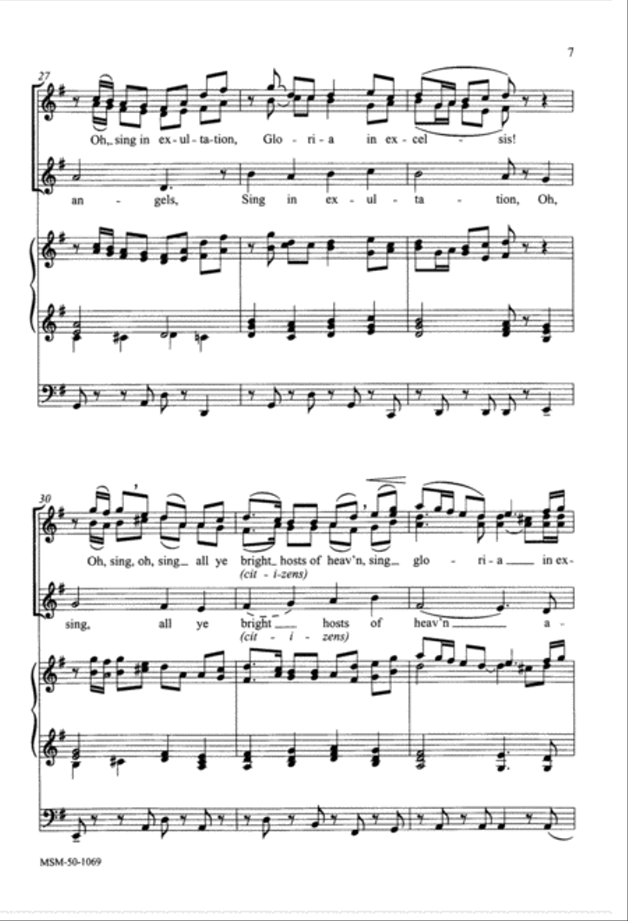 Oh, Come, All Ye Faithful 4-Part scores gallery preview page 6