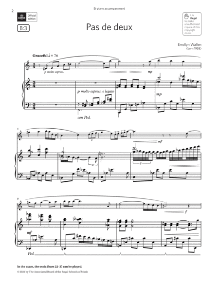 Pas de deux (Grade 4 List B3 from the ABRSM Saxophone syllabus from 2022)