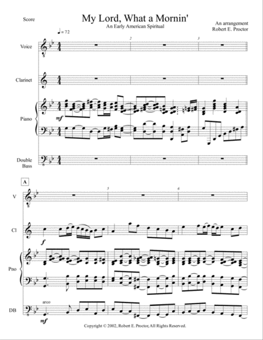 My Lord, What a Mornin' My Lord, What a Mornin' Small Ensemble scores gallery preview page 4