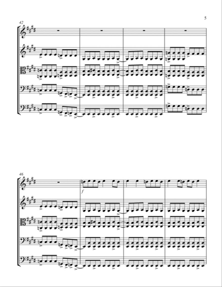 We Will Rock You String Orchestra scores gallery preview page 5