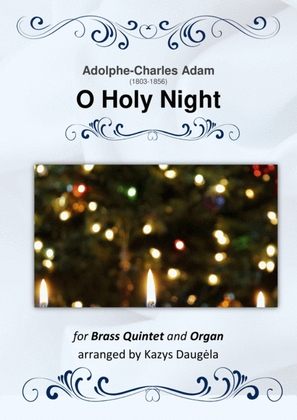 O Holly Night by Adolphe Adam for Brass Quintet & Organ