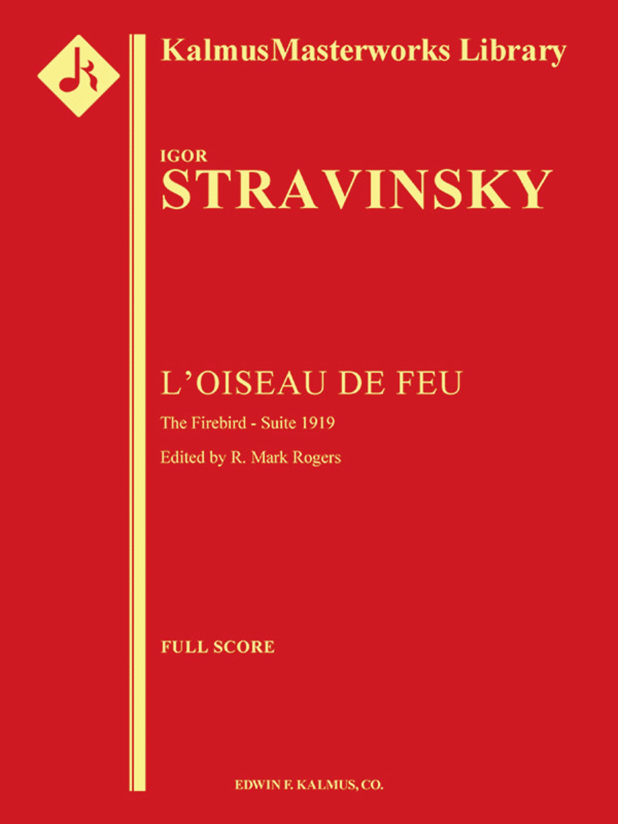 The Firebird Suite (1919) -- l'Ouiseau de Feu Full Orchestra scores gallery preview page 1