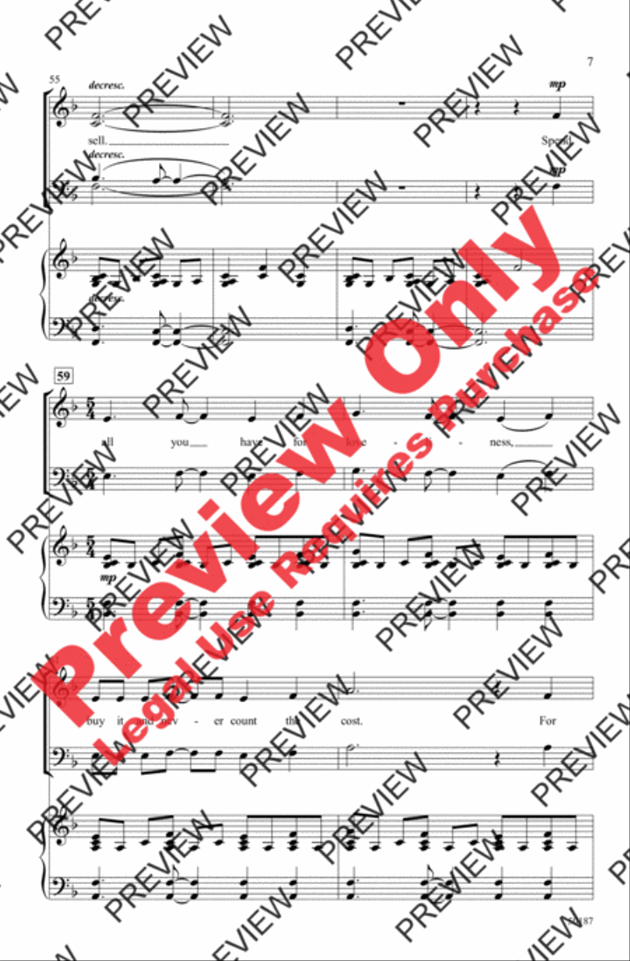 Life Has Loveliness Life Has Loveliness 4-Part scores gallery preview page 7