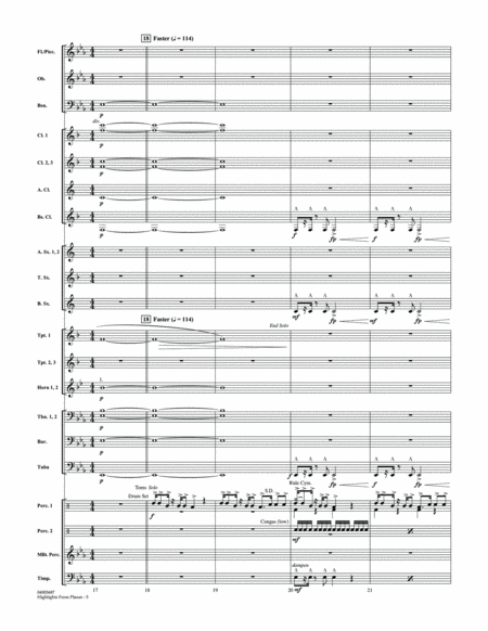 Highlights from "Planes" - Conductor Score (Full Score)