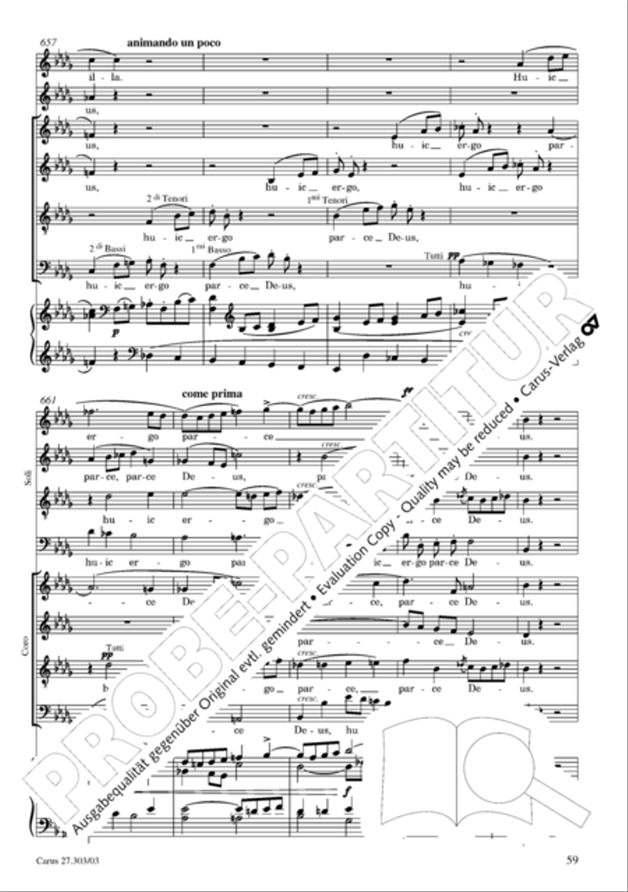 Messa da Requiem 4-Part scores gallery preview page 60