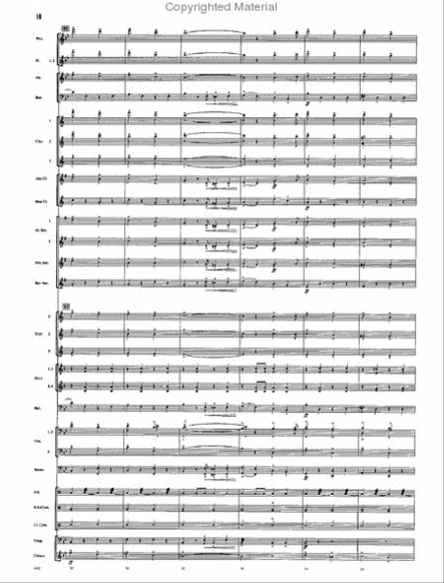 The Chimes of Liberty Concert Band scores gallery preview page 16