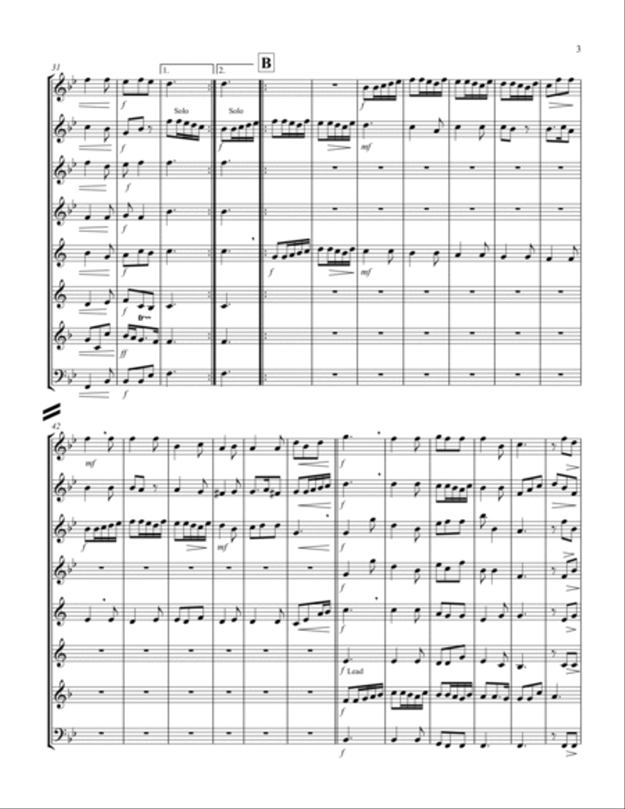 Allegro (from "Sonata for Trumpet") (Bb) (Woodwind Octet - 2 Flutes, 2 Oboes, 2 Clar, 1 Hrn, 1 Basso image number null