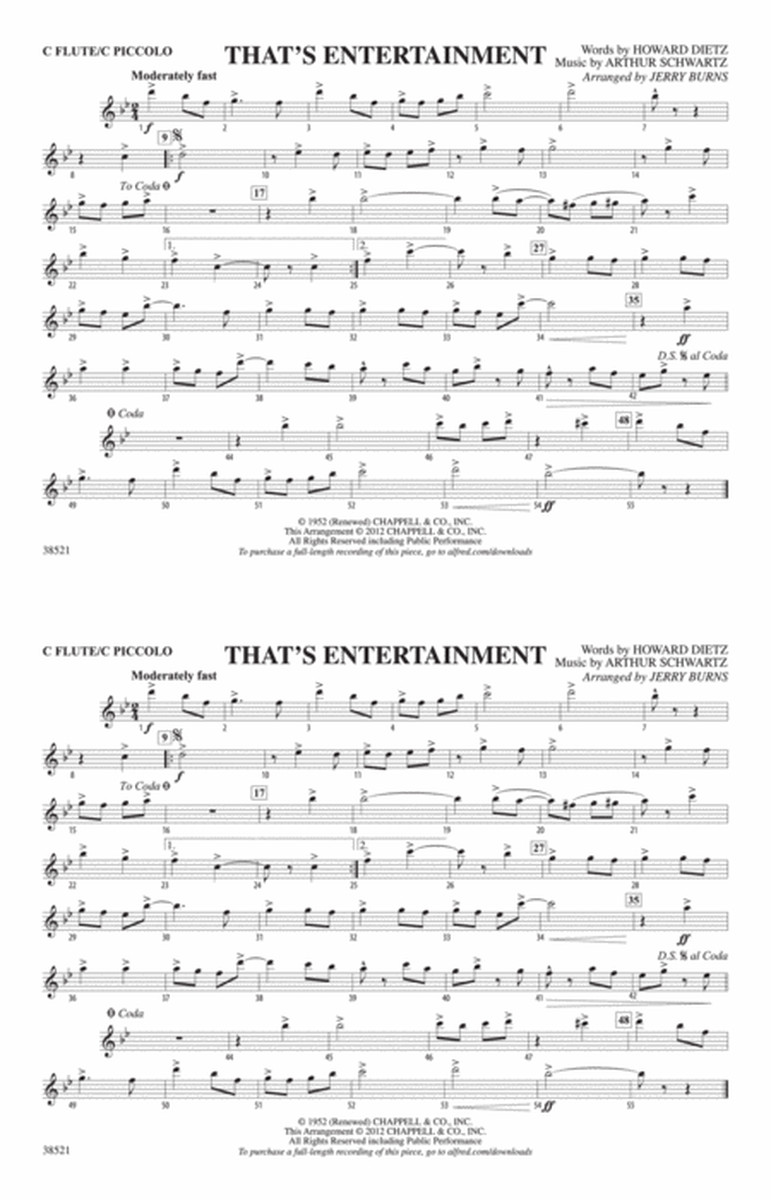 That's Entertainment: Flute
