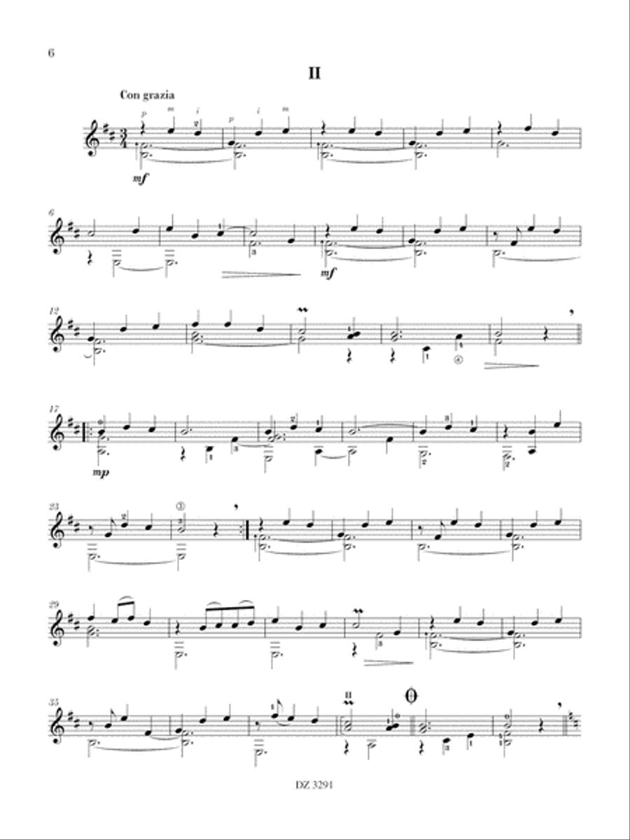 Évocations I-X Classical Guitar scores gallery preview page 6