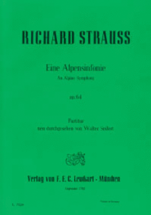 Book cover for Eine Alpensinfonie fur Orchester
