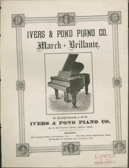 Ivers & Pond Piano Co. Marche Brillante