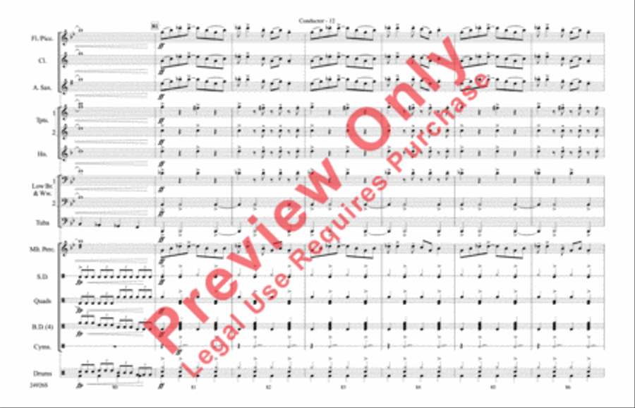 Sing, Sing, Sing Marching Band scores gallery preview page 13