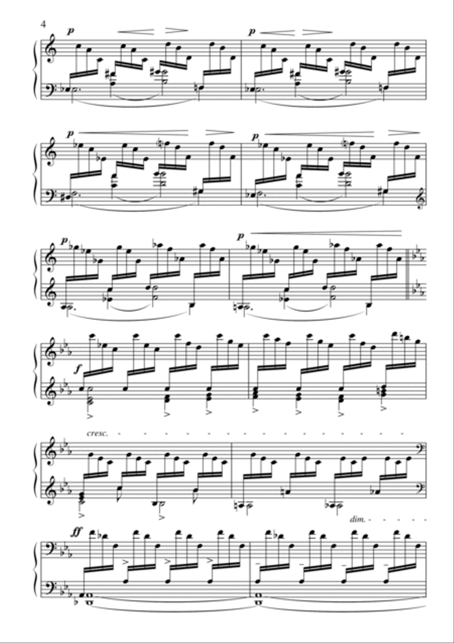 Debussy-Jardins sous la pluie for piano solo Piano Solo scores gallery preview page 5